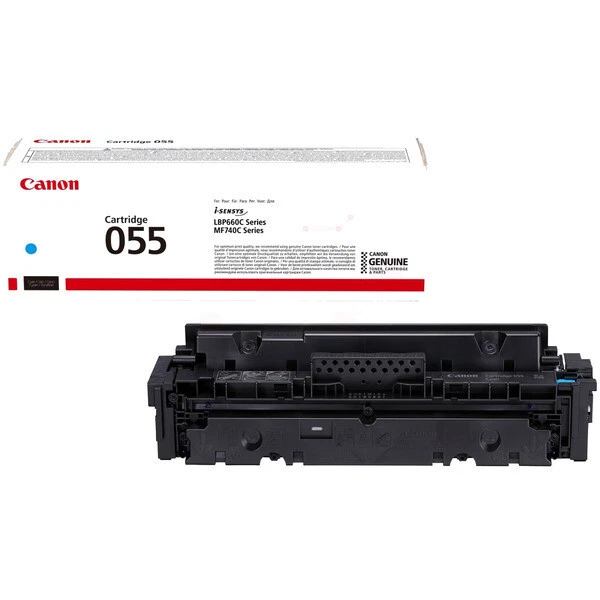 Canon 3015C002 055 Cartouche De Toner Cyan, 2.100 Pages ISO IEC 19752 Pour Canon - Photo 1/1