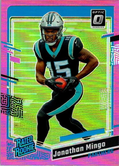 Jonathan Mingo 2023 Donruss Optic Pink Base Rookie Card #215 - Panthers