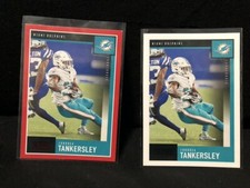 (2) 2020 Score Red & Base Cordel Tankersley # 19 Miami Dolphins