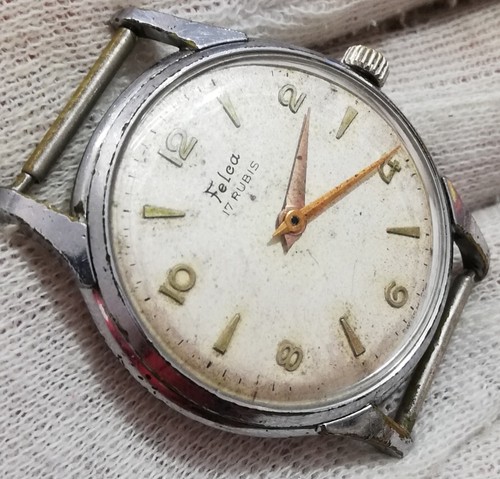 FELCA 17JEWELS RARE OLD 1950"S SWISS Mechanical WRIST WATCH - Picture 3 of 7