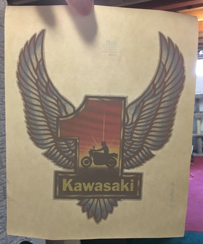 Camiseta vintage y original de los años 70 Kawasaki Motocicletas Transferencias - ¡Tu elección! - Imagen 5 de 7