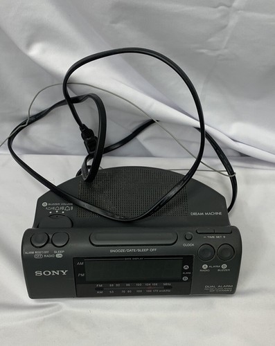 SONY Dream Machine ICF-C470MK2 Dual Alarm FM/AM LED Clock Radio Tested Electric - Picture 2 of 14