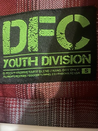 DIXXON Flannel Company Sublime Jah Youths Boy , Red With Grey Size Small. - Picture 8 of 20