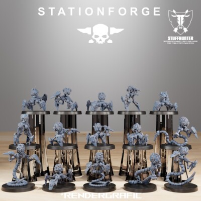 Scavenger Servo Bots Remake (15) - Station Forge - Scifi Wargaming Grimdark