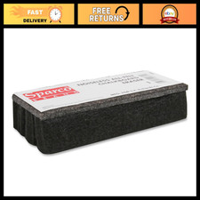 Noiseless Dustless Chalkboard Eraser - Black, Ideal for Classrooms  Offices