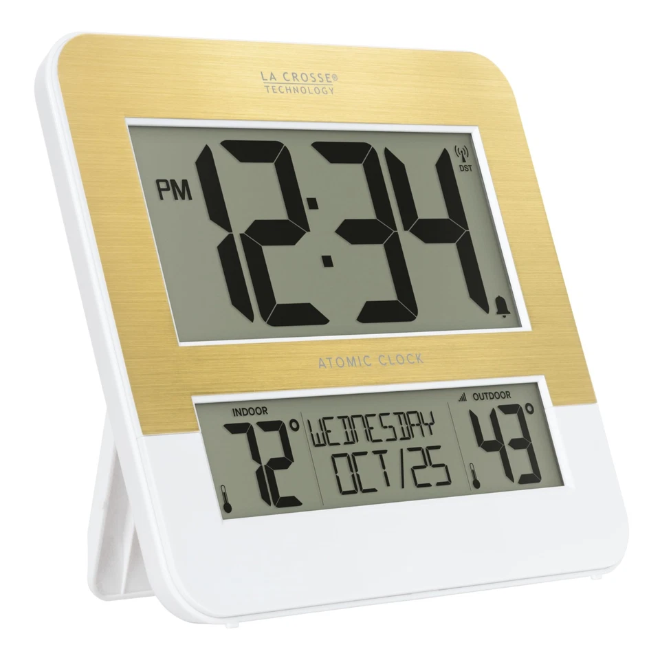 L73859 Two-Tone Atomic Digital Clock with Temperature - Image 2 of 4