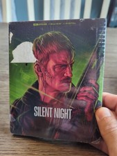  Silent Night Steelbook 4K Blu-Ray Joel Kinnaman John Woo NEW
