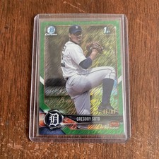 2018 Bowman Chrome Prospects Green Shimmer Refractor /99 Gregory Soto