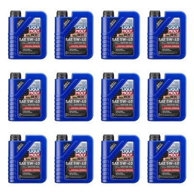 Liqui Moly 12L Engine Motor Oil - Synthoil Premium 5W-40 (12x1L)