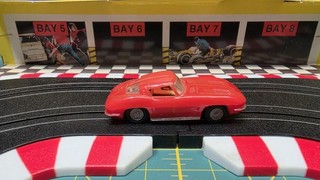 Tyco #68 Red 1963 Corvette Stingray Fastback Tested Runs