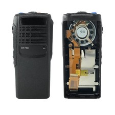 Black Replacement Front Housing Kit With OEM Speaker for HT750 Handheld Radio