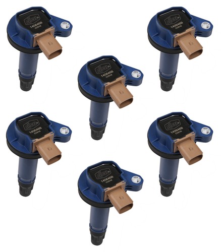 Accel 140646B-6, Set of 6 Fits Coil Ford 3.5L V6 EcoBoost 6pk Blue Performance - Picture 2 of 9