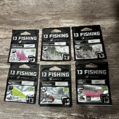 13 Fishing Ice Plastic Lot Of 6 Assorted Packs New Sealed FREE Shipping