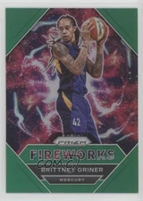 2021 Panini Prizm WNBA Fireworks Green Prizm Brittney Griner #10 0g27