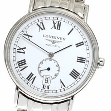 LONGINES WATCH L4.805.4 PRESENCE DATE AUTOMATIC WHITE DIAL STAINLESS STEEL MEN'S
