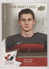 2020-21 Team Canada Juniors 2018 Draft Class Midnight 30/50 Nolan Foote #97 ey6