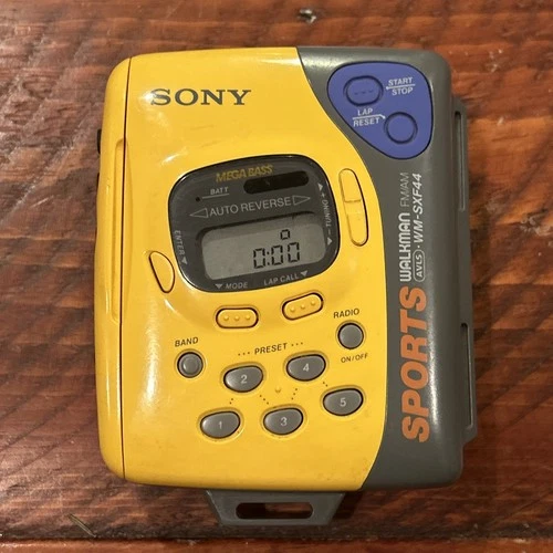 Sony Sports Walkman Cassette Player AM FM Radio WM-SXF44 Vintage Tested Working