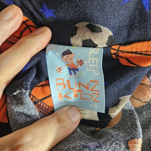 NEW Bunz Kidz Boys Size 4 Sports 3pc Pajama Set Blue FR - Picture 5 of 8