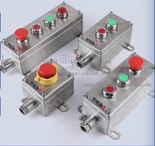 1PC Stainless Steel Explosion-proof Button Box Emergency Stop Control Switch