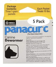 Panacur C Canine Dewormer Dogs 1 3 Packets Gram Each Packet Treats 10 lbs
