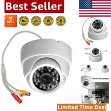 Compact Indoor Dome Security Camera - HD Resolution, Night Vision Up to 50 Feet