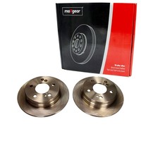 2X Maxgear Bremsschebeiben 258Mm Voll Hinten Passend FÜR MERCEDES-BENZ 124 190