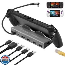 Docking Station for Steam Deck ROG Ally, 6 in 1 Steam Deck Dock w