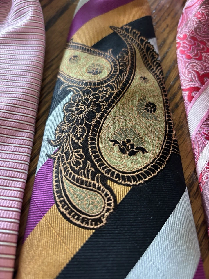 Corbatas de seda para hombre Steven Land (lote de 6 corbatas) Foto 3 de 4