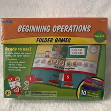Lakeshore Beginning Operations Folder Games Learning Teaching PRE K-K NEW SEALED