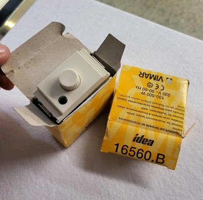 PAIR OF VIMAR 16560.B DIMMERS IN BOXES 