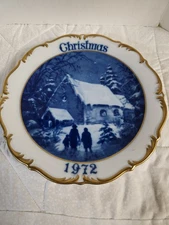 Dresden China Christmas Plate 1972 Made In Germany Limited Edition