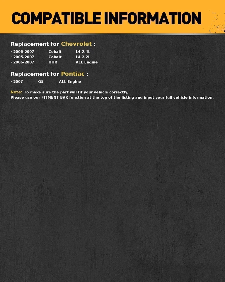 Alternator for Chevrolet Cobalt 2005-07 2.2L,Chevrolet HHR 2006-07 2.2L 11140 Foto 2 de 4