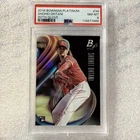 2018 Bowman Platinum Base Shohei Ohtani #34 Pitching (RC) PSA 8 Angels ROTY MVP