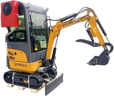 AGT KH18-C Mini Excavator Digger w/ Air Conditioner and Enclosed Cab Side Swing