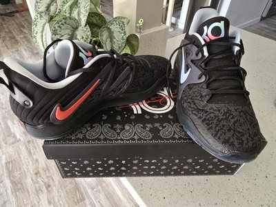 Nike KD15 Maryland Roots Black Royal Tint Lt Crimson Basketball Shoes DC1975-004