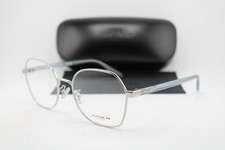 NEW COACH HC 5155 9001 SILVER BLUE AUTHENTIC EYEGLASSES 54-20