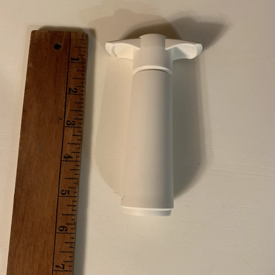 Bomba Vacu Vin Aspiradora Ahorradora de Vino Blanca Original Foto 2 de 4