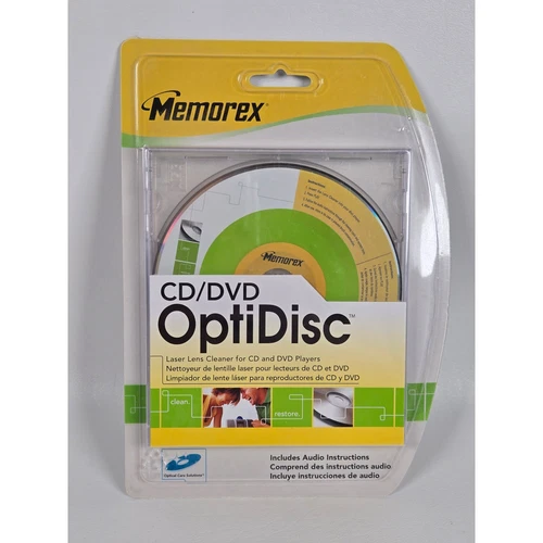 Memorex CD & DVD Optidisc Laser Lens Cleaner New Sealed