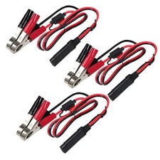  3PACK 1.5FT 12V Battery Alligator Clip to SAE 2Pin Quick Disconnect 3 PACK