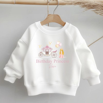 Personalised Birthday Princess Sweatshirt
