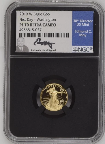2019-W American Gold Eagle 1/10 oz Proof — photo from the most recent tracked eBay sale