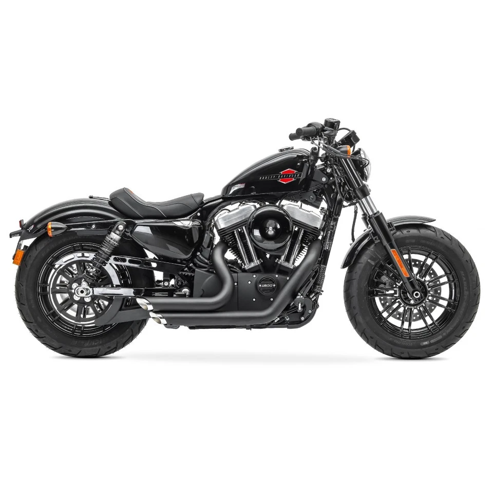 Pot d'échappement pour Harley Davidson Sportster 883 1200 04-13 noir - Photo 4/4