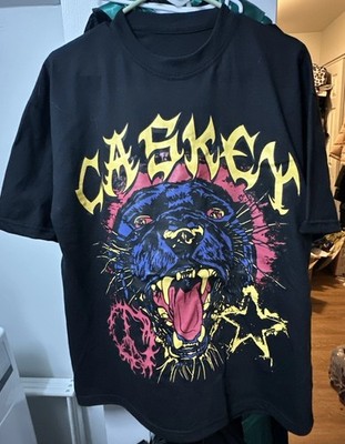 Casket Black Sheep Tee Size Large Star Peace Cat Rapper Rap Used