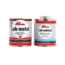 Alvin 24 oz Lab Metal & 16 oz Lab Solvent Dent Filler & Patching Compound Epoxy