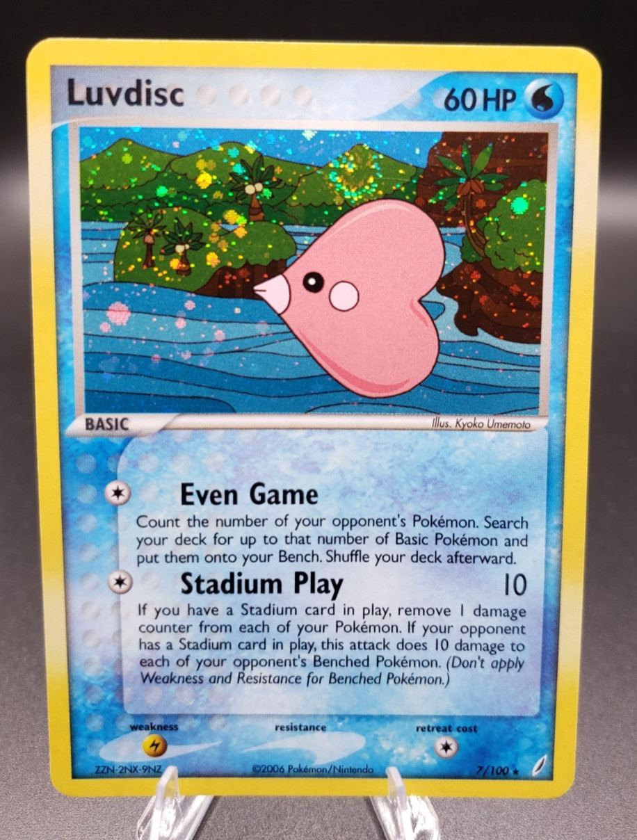 Pokémon TCG Luvdisc 7/100 - EX Crystal Guardians Holo Swirl