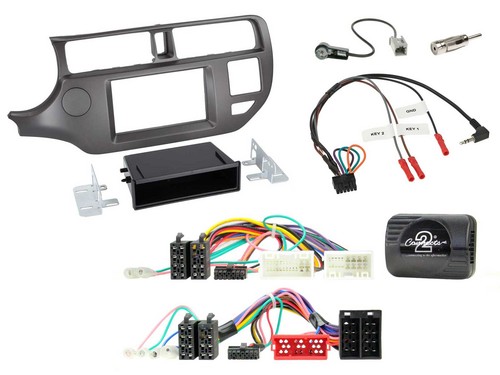 JVC Bluetooth USB DAB Lenkrad Autoradio für Kia Rio UB 2011-2015 anthrazit - Bild 3 von 10