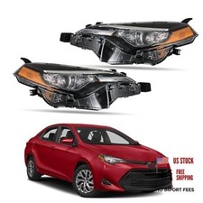 Headlights Assembly Replacement for Corolla L/LE/LE ECO 2017-2019 Headlamps