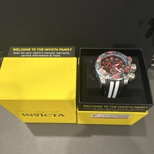 Invicta Mens Quartz Chronograph Sport Black/R...