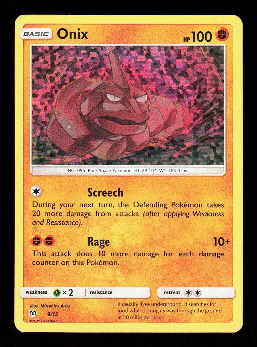 Onix 009/012 Holo Promo McDonald's Promos 2019 Pokemon DMG