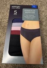 Carole Hochman Women's 5-Pack Full Coverage Stretch Hipster, Multicolor, L